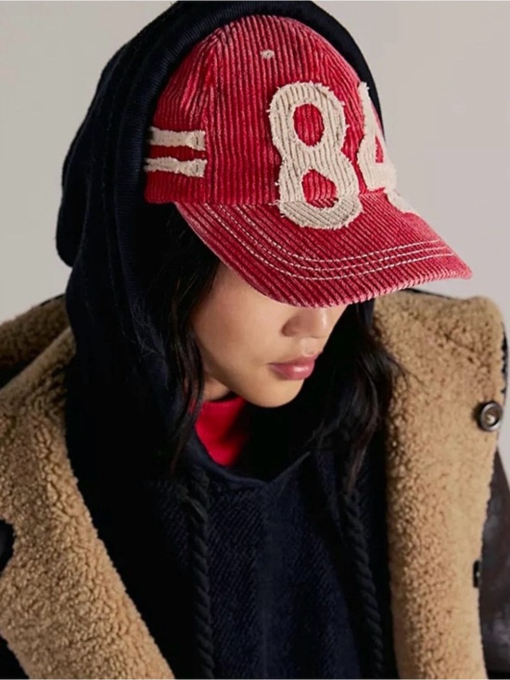 NWT! FP Free People Hollie Varsity Baseball Hat